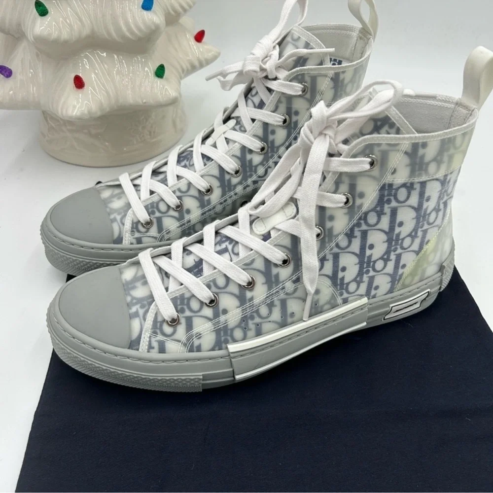 Men’s Dior B 23 high top oblique sneakers size 44 made in Italy